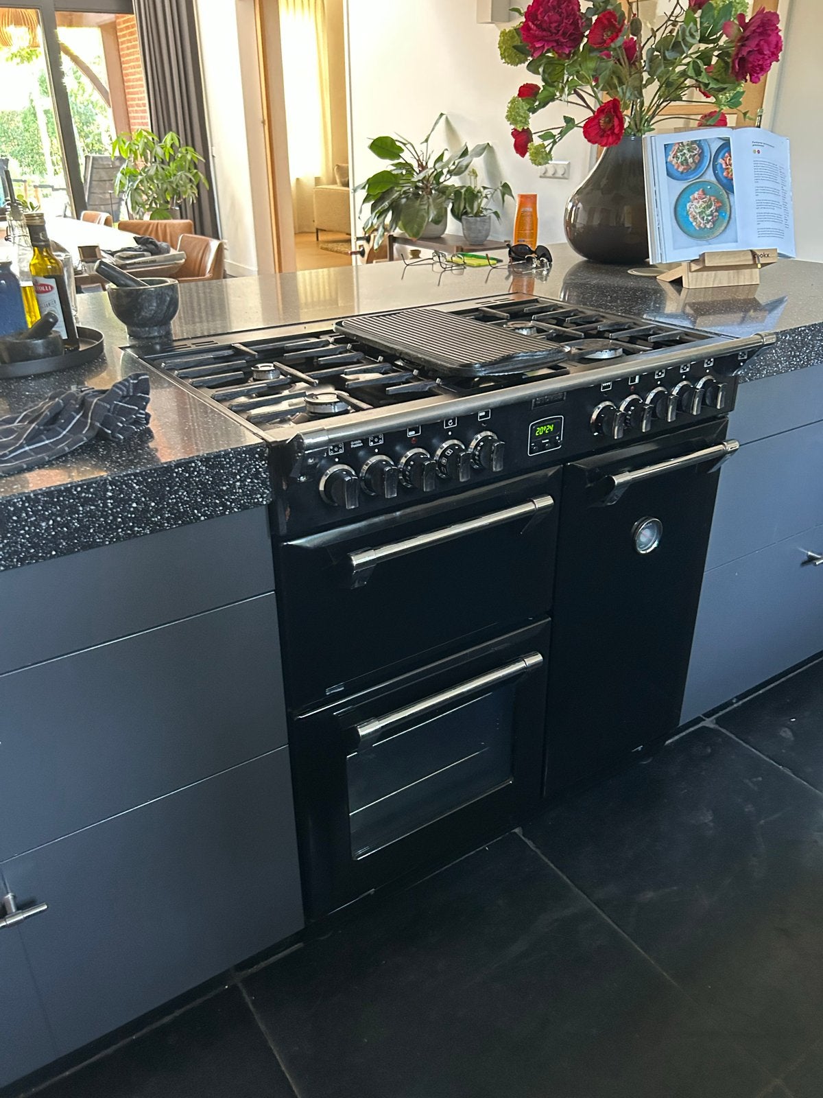 Stoves Rich 900DFT Gasfornuis met Dubbele Oven, Ophalen, 60 cm of meer, Grill, Zo goed als nieuw