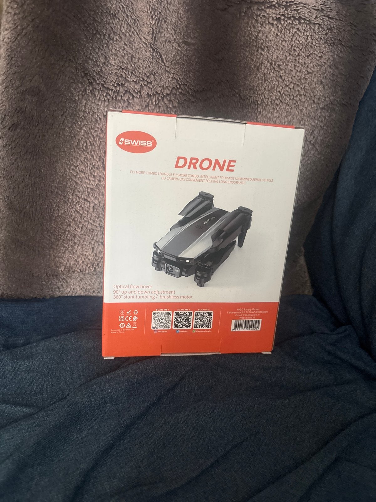Swiss Drone met HD Camera - Nieuw in doos, Ophalen, Cameradrone, Overige merken, Nieuw
