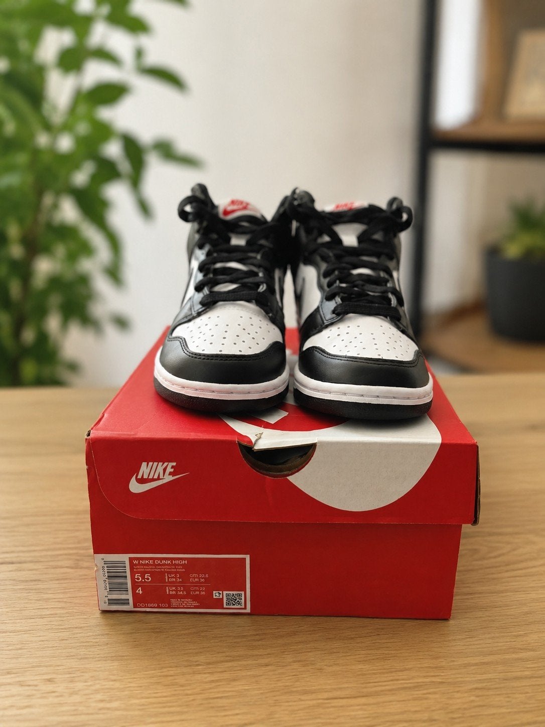 Nike Dunk High Black/White, Verzenden, Nieuw, Zwart