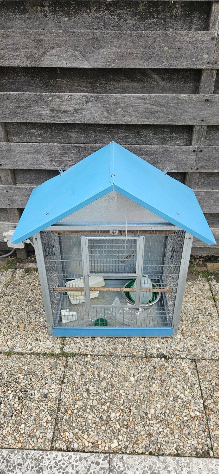 vogelkooi, Ophalen, Gebruikt, Metaal, Vogelkooi
