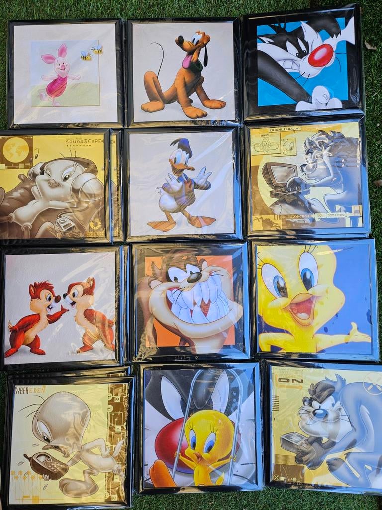 Pakket nieuwe Disney en Looney Tunes wanddecoraties, Huis en Inrichting, Meerkleurig, Ophalen of Verzenden, Ingelijst, Kunststof