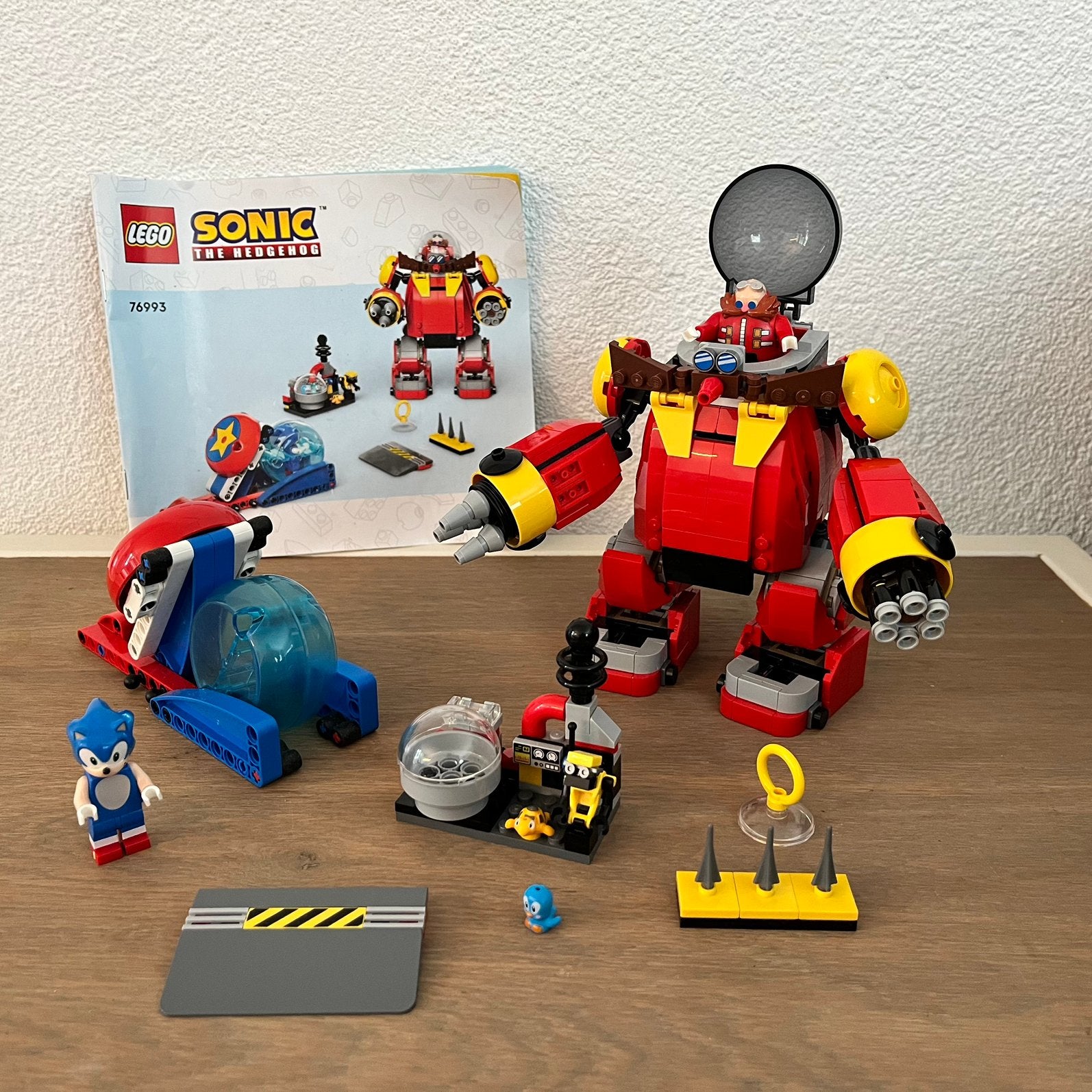Lego Sonic vs. Dr. Eggman’s Death Egg Robot Set 76993, Lego, Ophalen of Verzenden, Zo goed als nieuw, Inclusief instructies