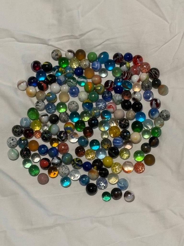 Large Lot of Small Vintage Marbles - Lot of 800g, Ophalen of Verzenden, Gebruikt