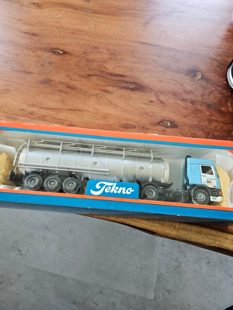 Tekno DAF H&S Transport Tankwagen Model, Verzenden, Zo goed als nieuw, Overige merken