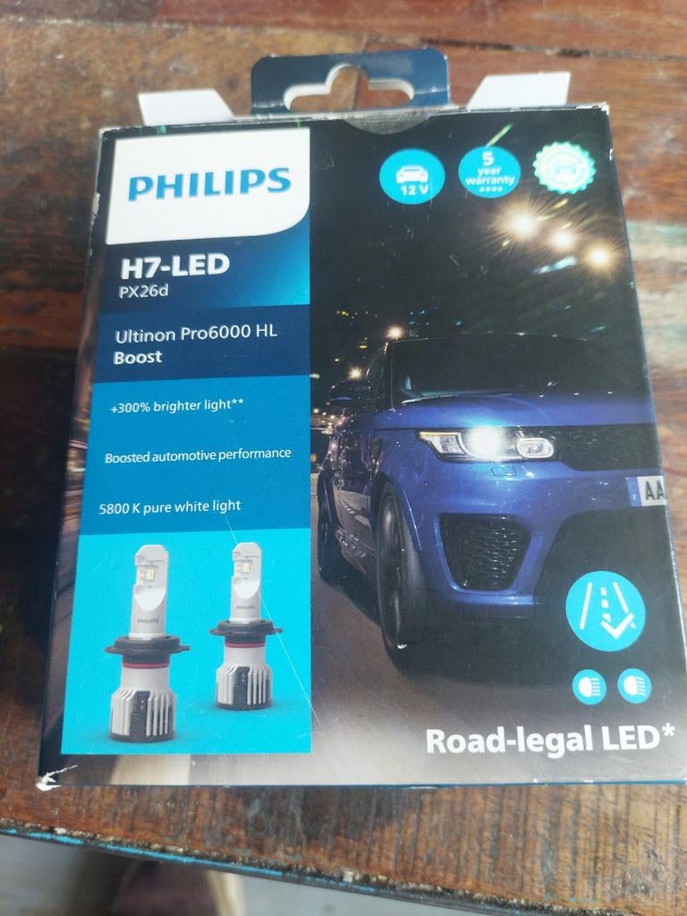 Philips H7-LED  Ultinon Pro6000 HL Boost PX26D Nieuw, Auto-onderdelen, Verlichting, Ophalen of Verzenden, Nieuw, Universele onderdelen