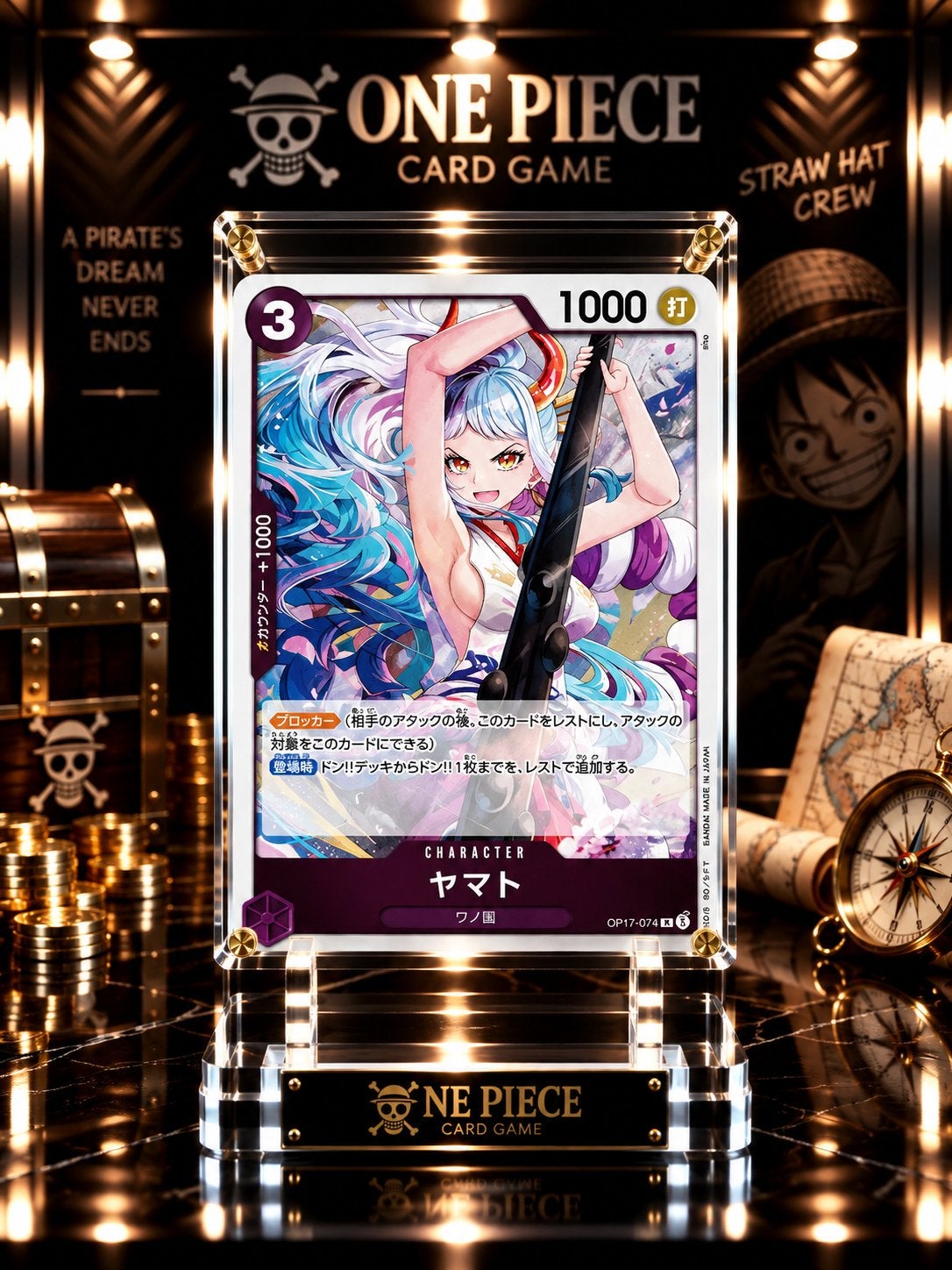 Yamato – Iconische Wano One Piece OP17, Verzenden, Zo goed als nieuw, Losse kaart, Foil