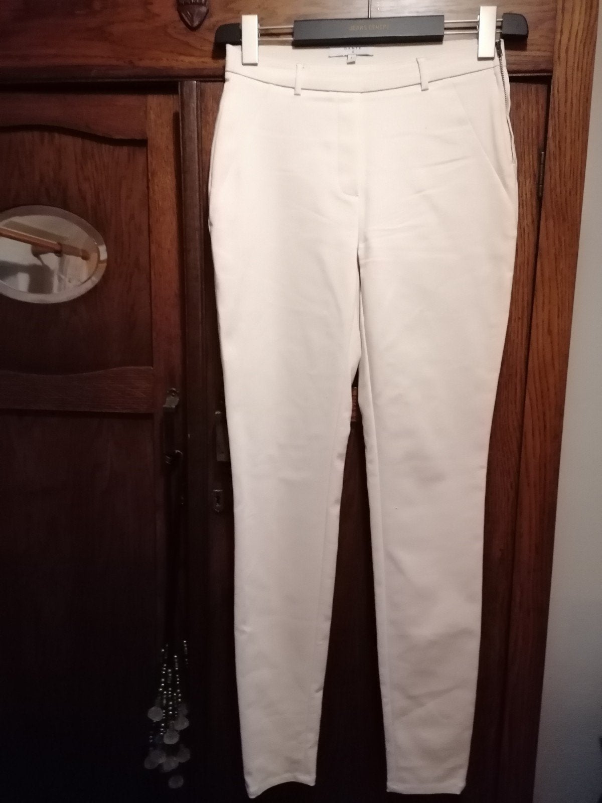 Dante 6 roomkleurige broek maat 1 (XS), Kleding | Dames, Broeken en Pantalons, Zo goed als nieuw, Maat 34 (XS) of kleiner, Beige
