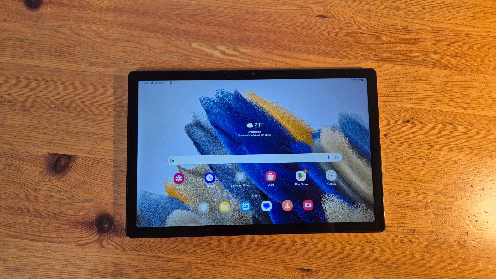 Samsung Galaxy Tab A8 (SM-X200) met paarse hoes, 10 inch, 32 GB, Ophalen of Verzenden, Zo goed als nieuw