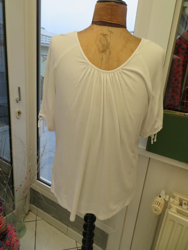 Dames shirt, Wit, Maat 42/44 (L), Ophalen of Verzenden, Korte mouw
