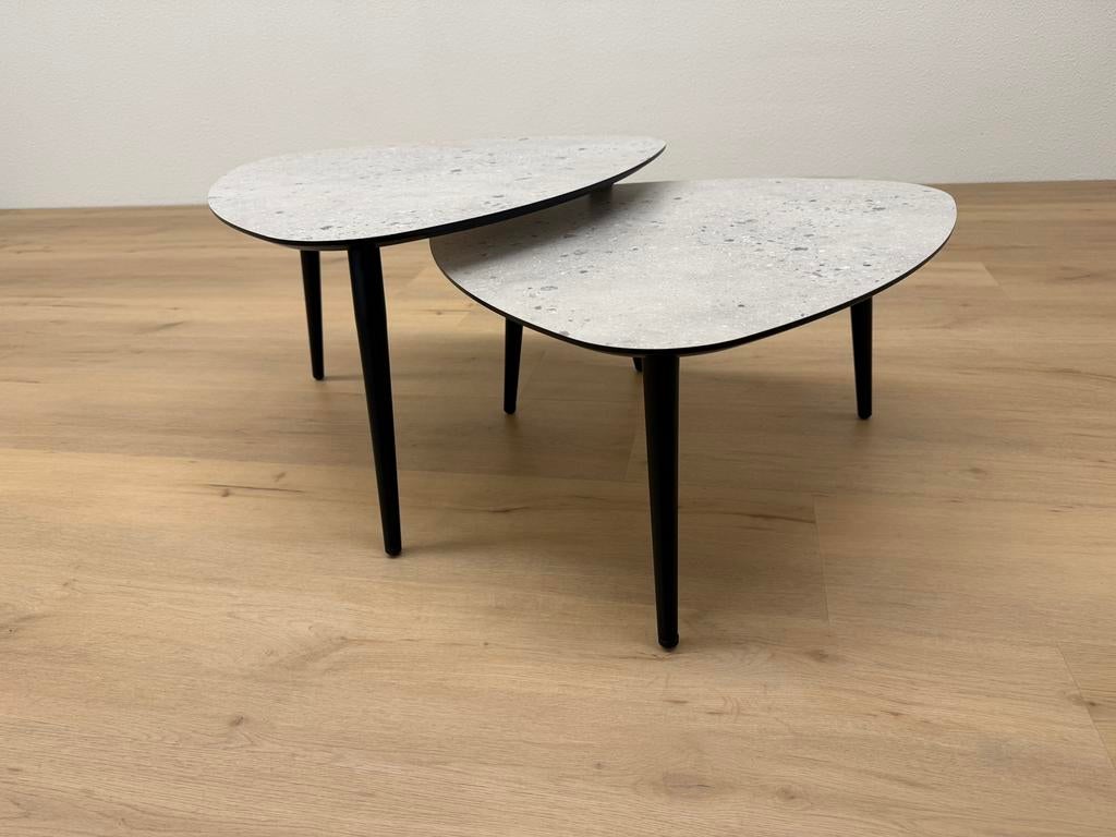 Salontafel setje HPL 60cm - Direct Leverbaar, Ophalen, 50 tot 100 cm, 50 tot 100 cm, Zo goed als nieuw