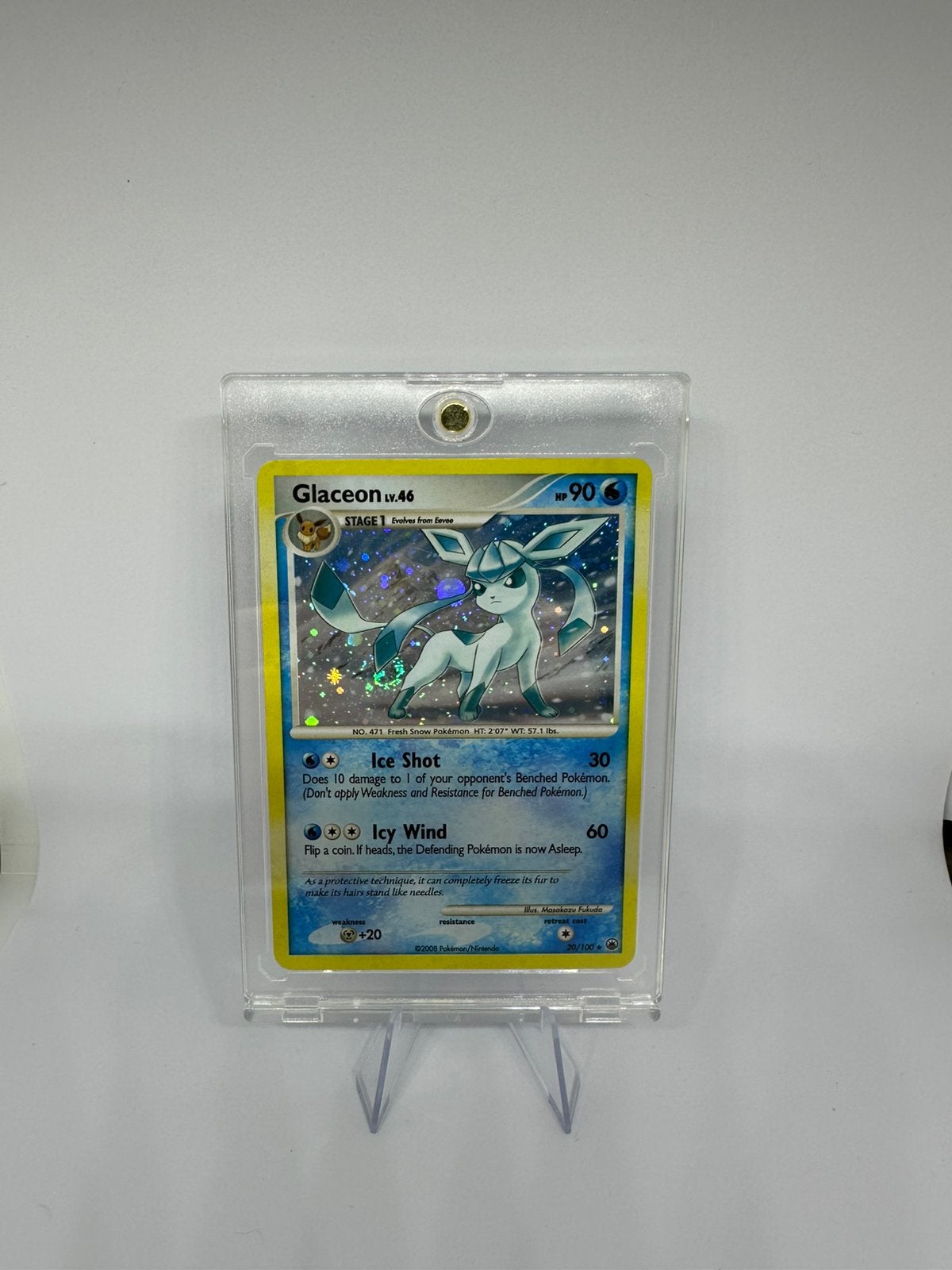 Glaceon 20/100 -2008 Swirl DP Majestic Dawn Holo Cosmos Rare, Ophalen of Verzenden, Zo goed als nieuw