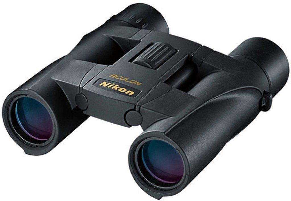Nikon Aculon A30 10X25 verrekijker, Ophalen, Gebruikt, 8 tot 12x, Dakkant (recht)