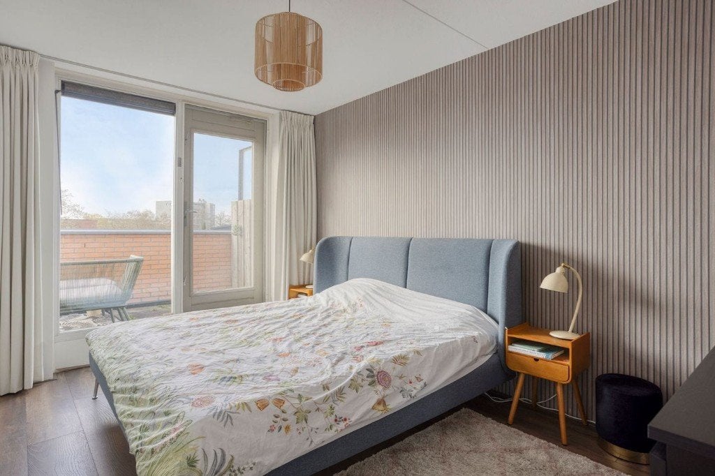 IKEA bed TUFJORD blauw, Ophalen, Blauw, Tweepersoons, Zo goed als nieuw