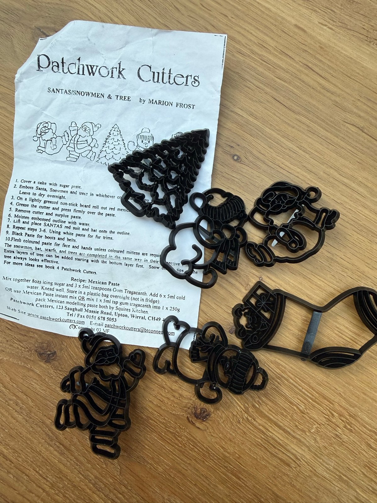 Patchwork Cutters Kerstfiguren Uitstekers - Marion Frost, Kunststof, Ophalen of Verzenden, Zwart, Overige merken