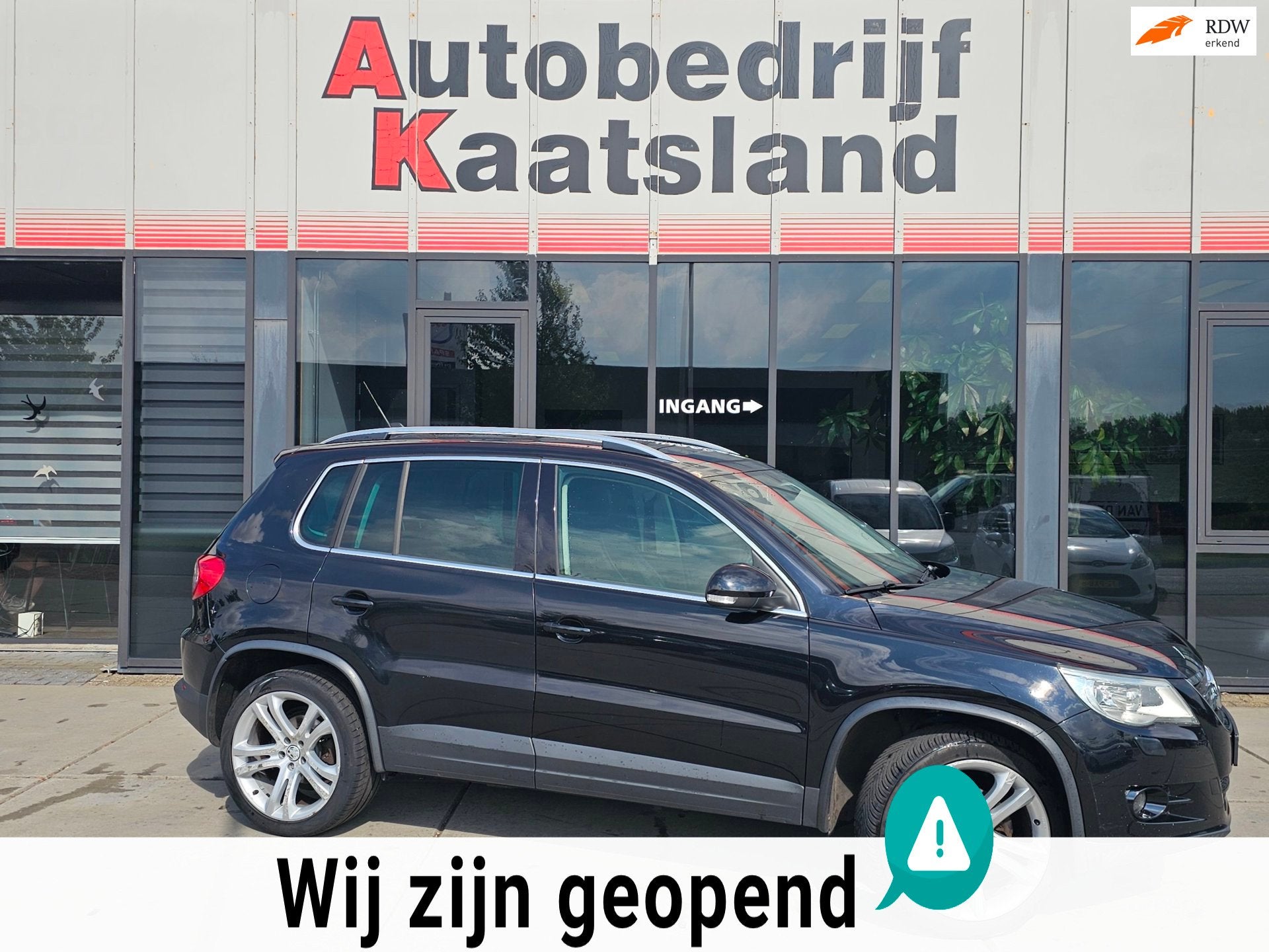 Volkswagen Tiguan 2.0 TSI Sport&Style 4Motion - Leer - Clima, Auto's, Gebruikt, Zwart, 4 cilinders, 1984 cc