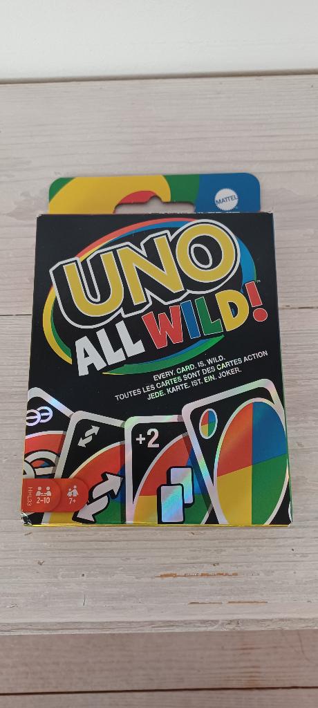 Kaartspelletje Uno Wild, Hobby en Vrije tijd, Gezelschapsspellen | Kaartspellen, Vijf spelers of meer, Ophalen of Verzenden, Gebruikt