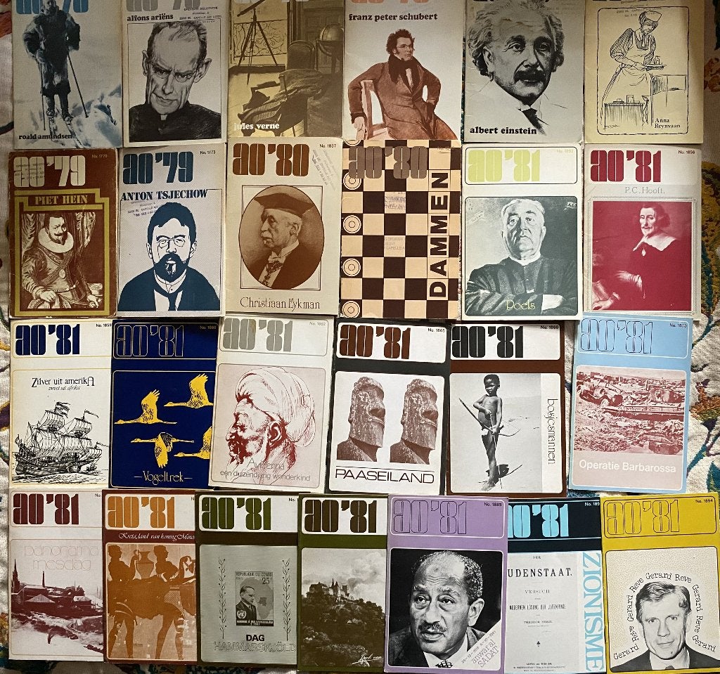 25 AO boekjes uit de jaren 78-79-80-81, Gelezen, Diverse auteurs, Ophalen of Verzenden, Nederland