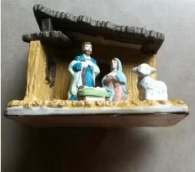 Kerst stal steen br18 H14 diepte 12cm, Diversen, Kerst, Ophalen of Verzenden, Zo goed als nieuw