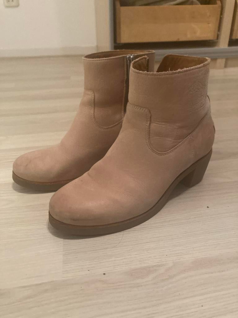 Shabbies oud roze laarsjes maat 39, Lage of Enkellaarzen, Ophalen of Verzenden, Roze, Gedragen