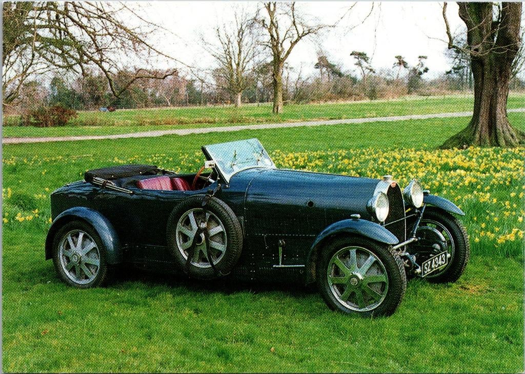 Bugatti Type 43 Grand Sport (1928) Fotokaart, Verzenden, Zo goed als nieuw, Auto's