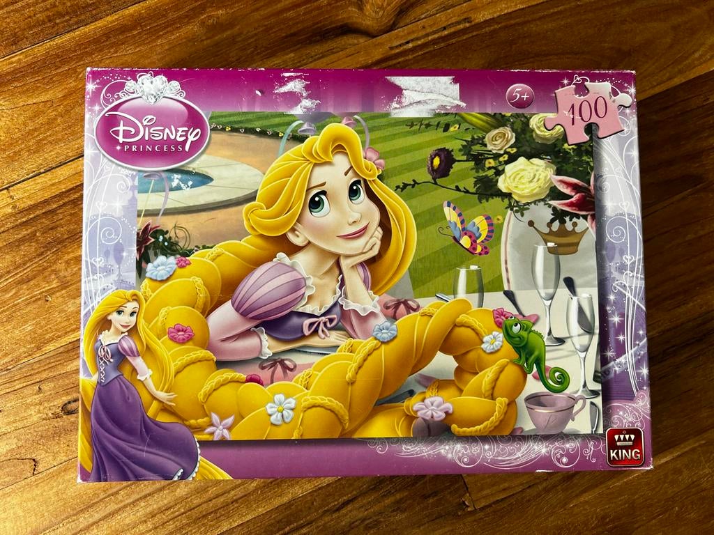 King Disney Rapunzel / Tangled puzzel 100 stukjes, Ophalen of Verzenden, Meer dan 50 stukjes, Zo goed als nieuw, 6 jaar of ouder