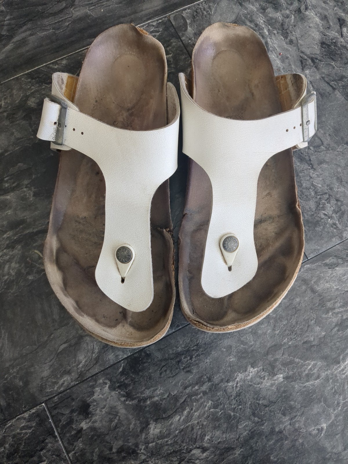 Birkenstock heren slippers maat 43 - Gedragen, Ophalen of Verzenden