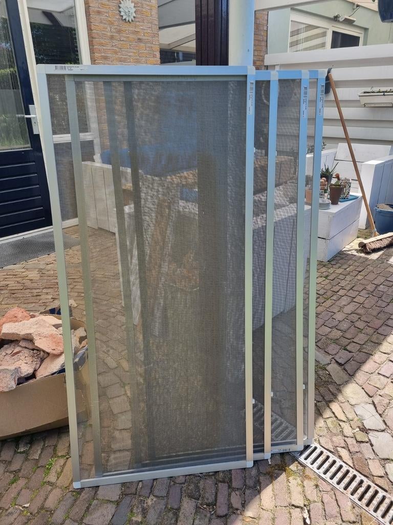 4 horren B 100cm, H 150cm - Zonder scharnieren, Ophalen, Gebruikt, 80 tot 100 cm, Hordeur