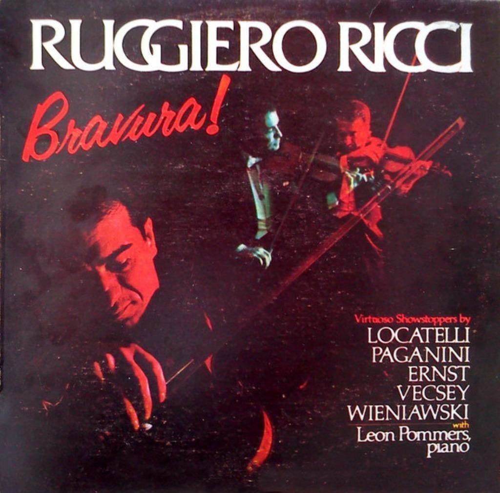 Ruggiero Ricci With Leon Pommers ‎– Bravura!, Kamermuziek, Ophalen of Verzenden, Zo goed als nieuw, 12 inch