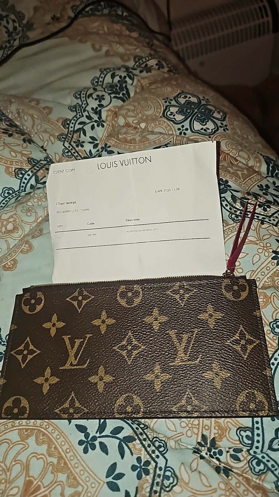 Louis vuitton felicie pochette insert origineel, Ophalen, Zo goed als nieuw, Bruin