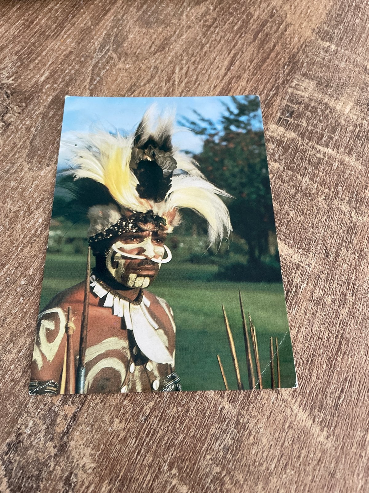 Ansichtkaart Dani stam, Irian Jaya, Indonesië, Verzamelen, Ophalen of Verzenden, 1980 tot heden, Ongelopen, Buiten Europa
