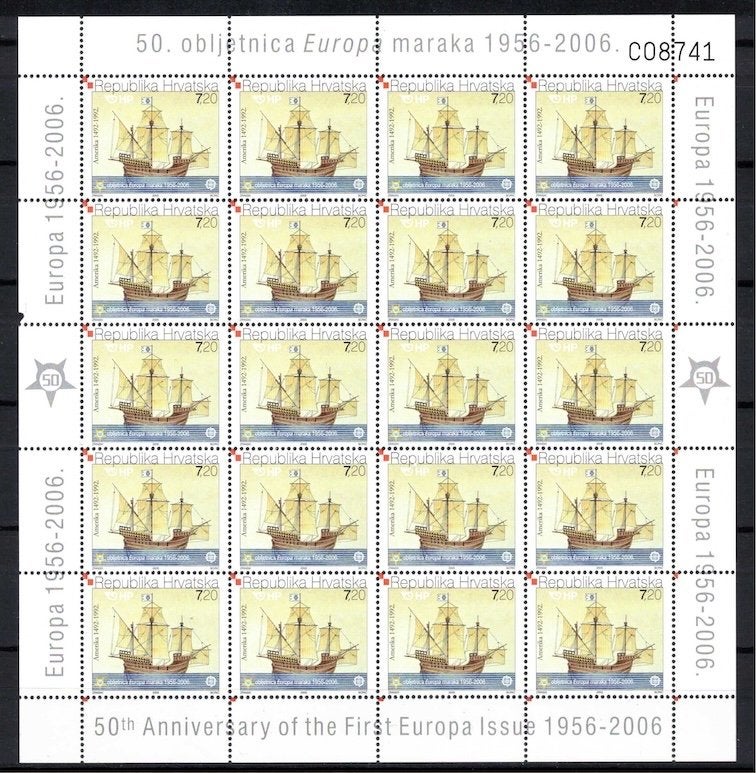 Kroatië 2005, Europa CEPT, Boot Schip **, MNH, Ophalen of Verzenden, Postfris, Overige thema's