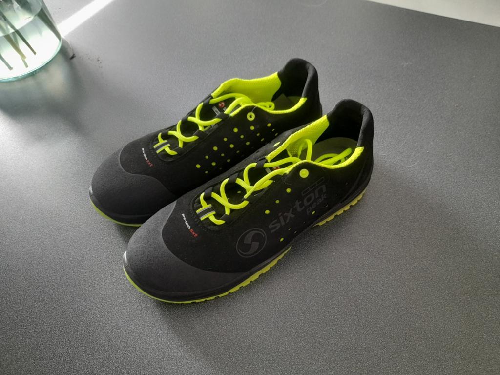 Sixton Peak Werkschoenen Zwart/Neon Geel - Maat 45, Zwart, Sixton Peak, Nieuw, Ophalen of Verzenden