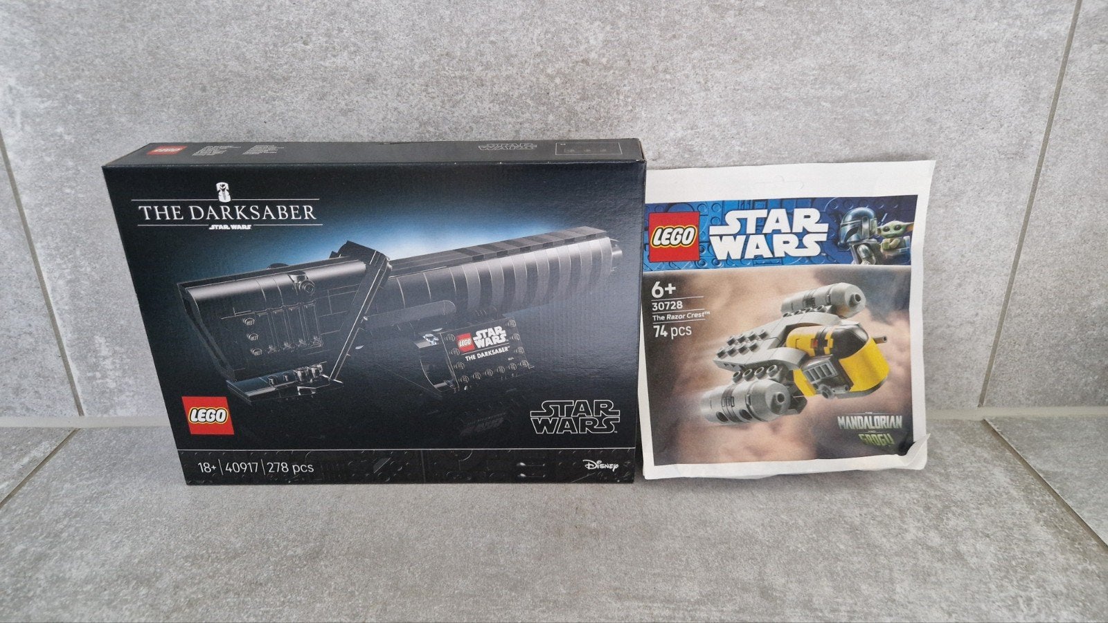 LEGO Star Wars The Darksaber 40917 & The Razor Crest 30728, Ophalen of Verzenden