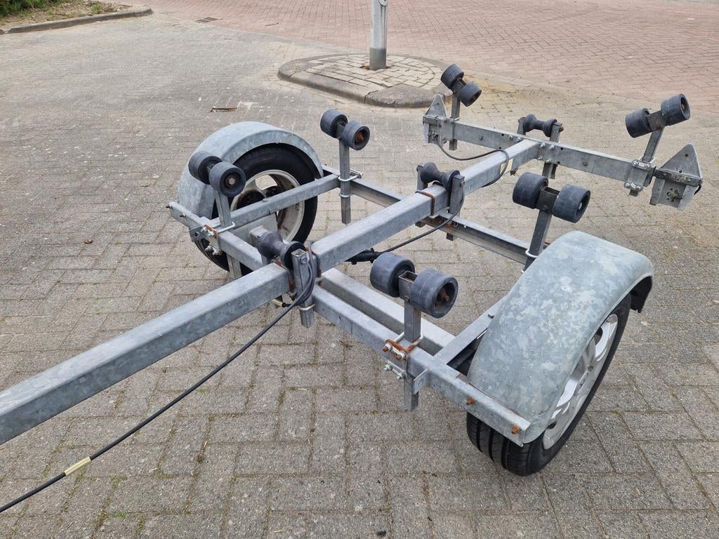 Pega kanteltrailer met een 750KG as !!!!, Watersport en Boten, Boottrailers, Ophalen, Minder dan 1500 kg, Gebruikt, Overige typen