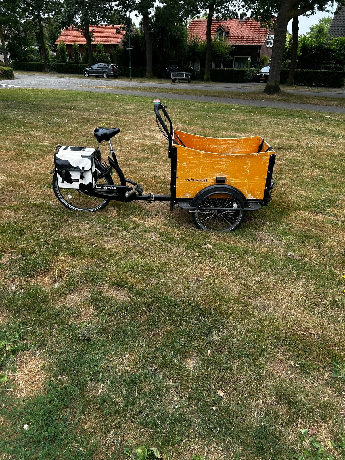 Bakfietsweb bakfiets - technisch in orde, Fietsen en Brommers, Fietsen | Bakfietsen, Gebruikt, Overige merken, 2 kinderen, Trommelrem
