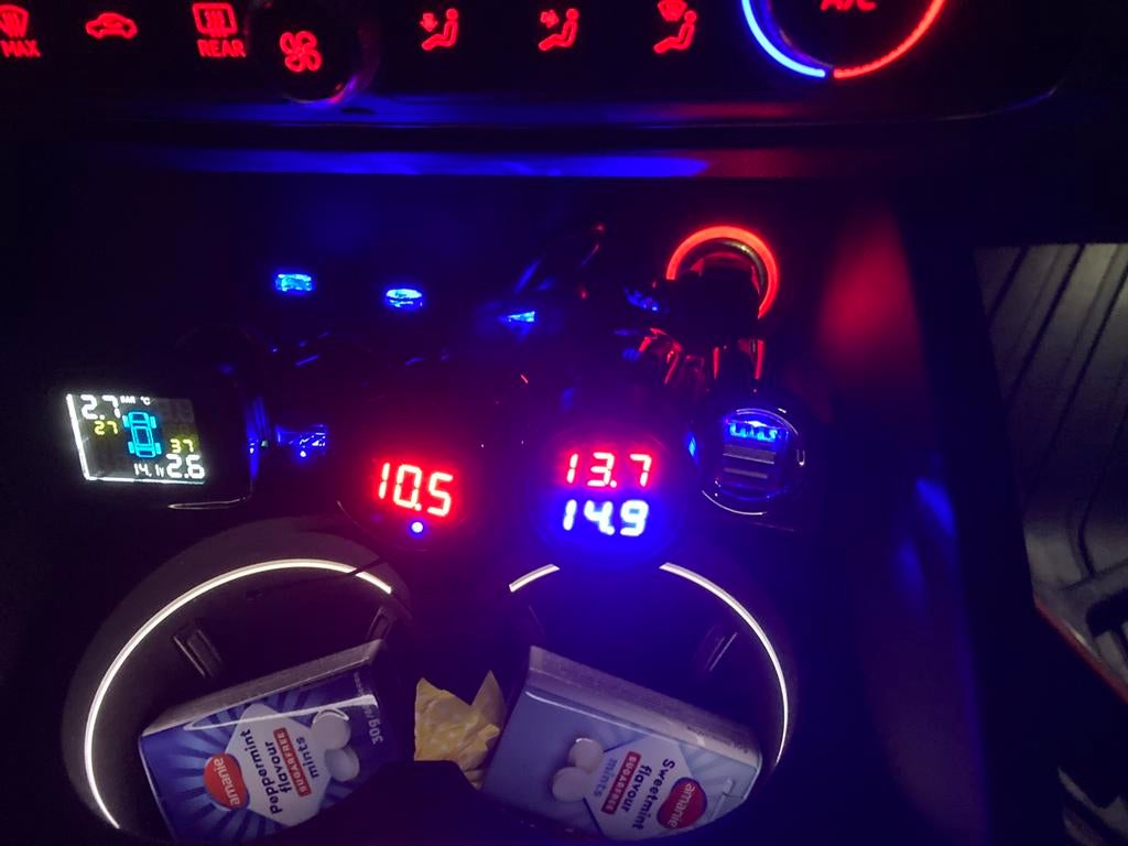 Meters voor in de audi mooi verlicht, Ophalen of Verzenden, Audi