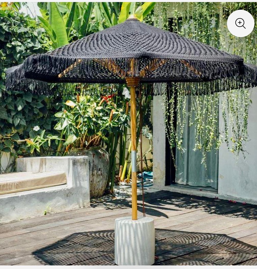 Rivièra Masion gehaakte parasol NIEUW ‼️, Ophalen of Verzenden, Nieuw, 2 tot 3 meter, Stokparasol