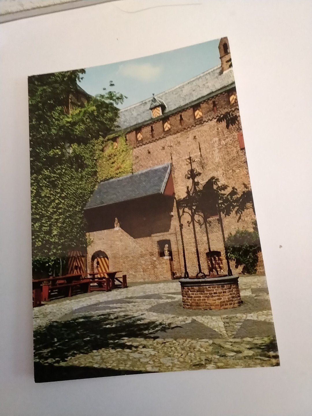 Oude ansichtkaart Muiderslot - Muiden Binnenplaats, Ophalen of Verzenden, 1960 tot 1980, Gelopen, Noord-Holland