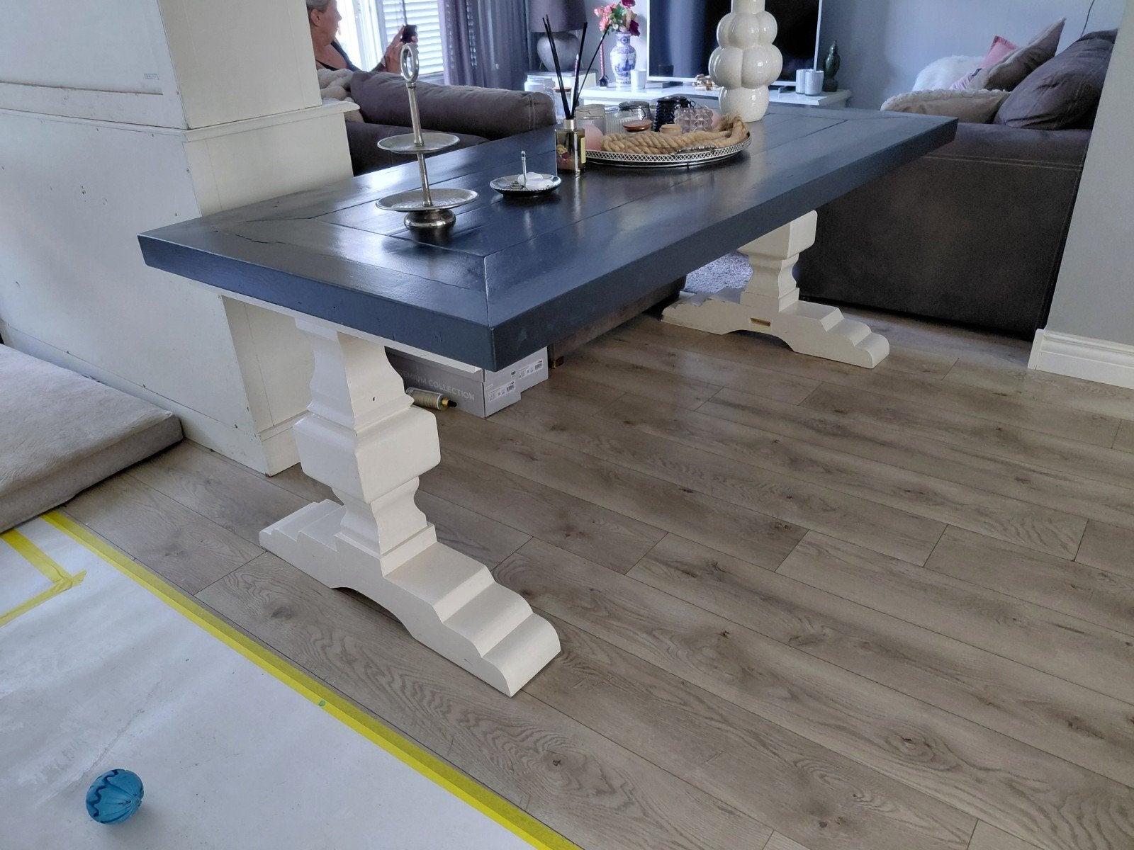 Landelijke eetafell, Huis en Inrichting, Tafels | Salontafels, Ophalen, Gebruikt, 100 tot 150 cm, 50 tot 100 cm