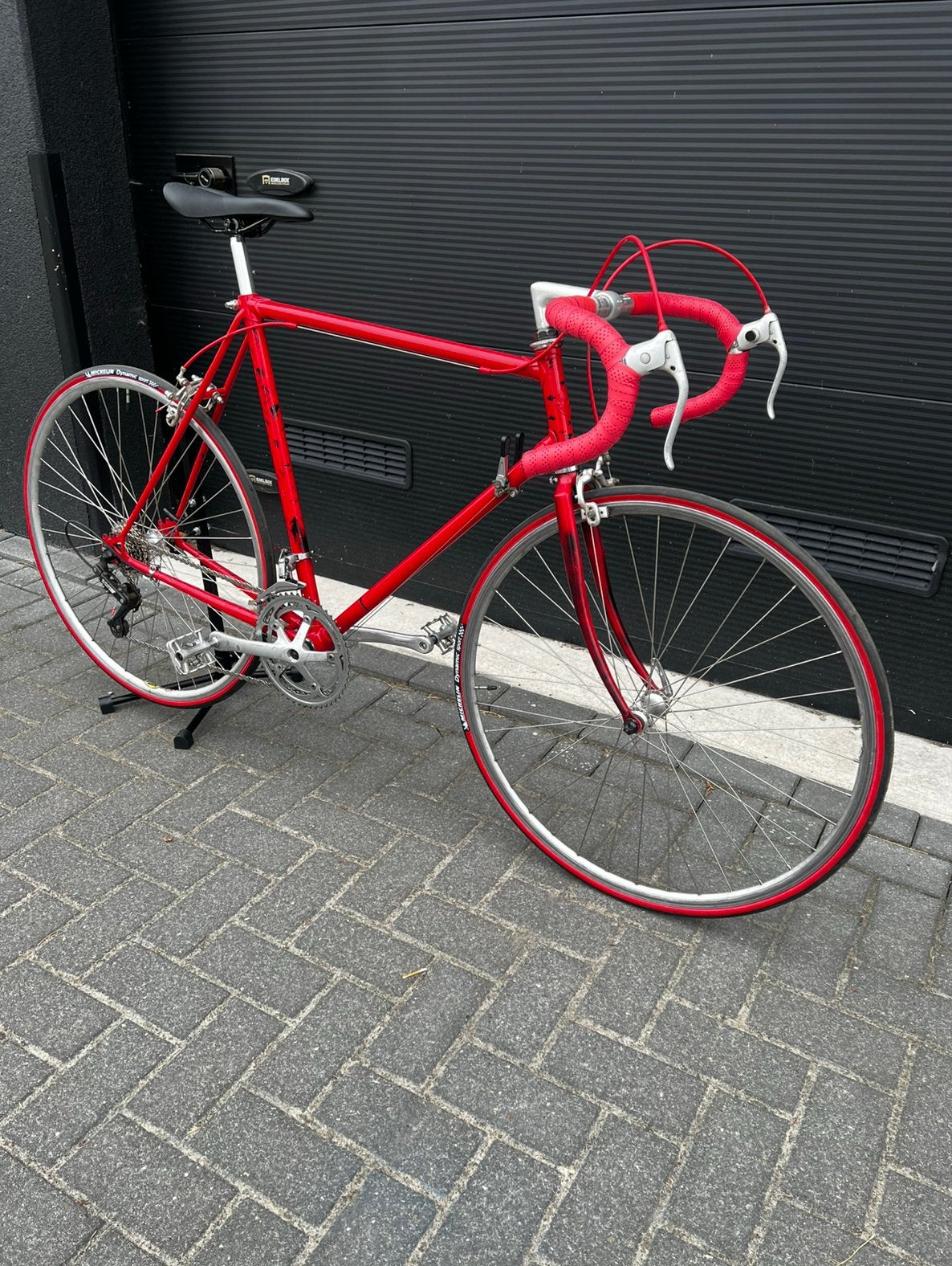 ALSNIEUW!! Vintage custom built racefiets rood isogu, Fietsen en Brommers, 28 inch, Velgrem, Batavus, Ophalen of Verzenden