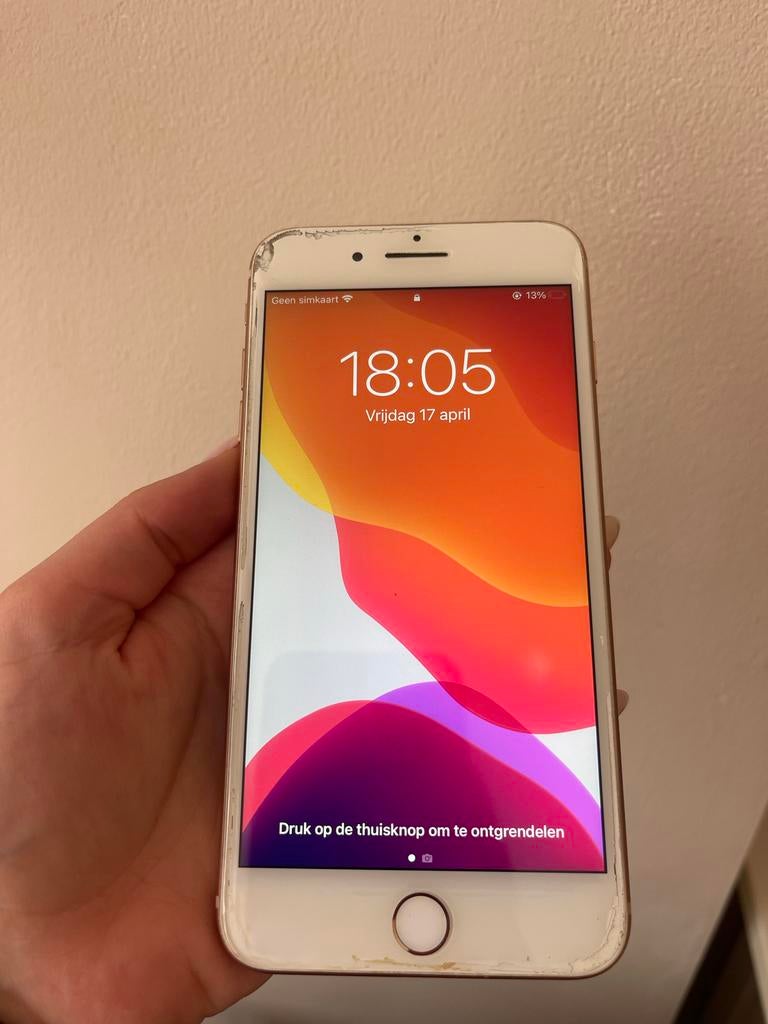 iPhone 8 Plus 64 GB goud, rose goud, Telecommunicatie, Mobiele telefoons | Apple iPhone, Gebruikt, IPhone 8 Plus, Ophalen of Verzenden
