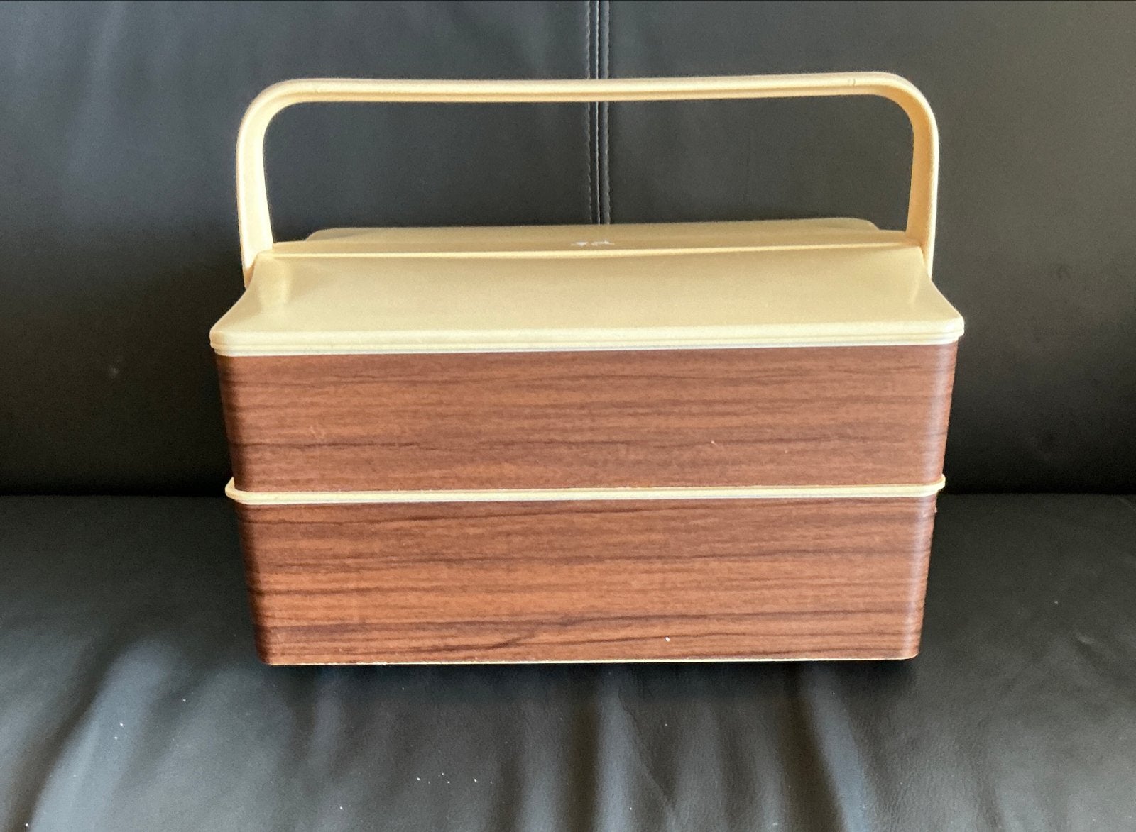 Vintage Naaibox met uitschuifbare vakken, Ophalen of Verzenden, Gebruikt, Overige typen
