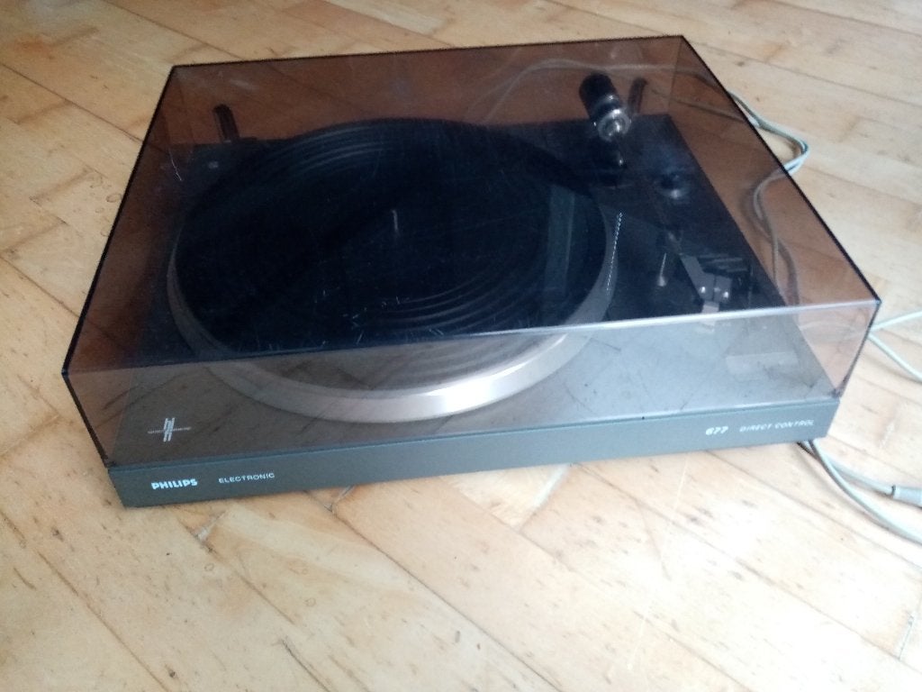 Philips direct control platenspeler AF677 met GP400, Ophalen, Philips, Gebruikt, Pitch-regelaar