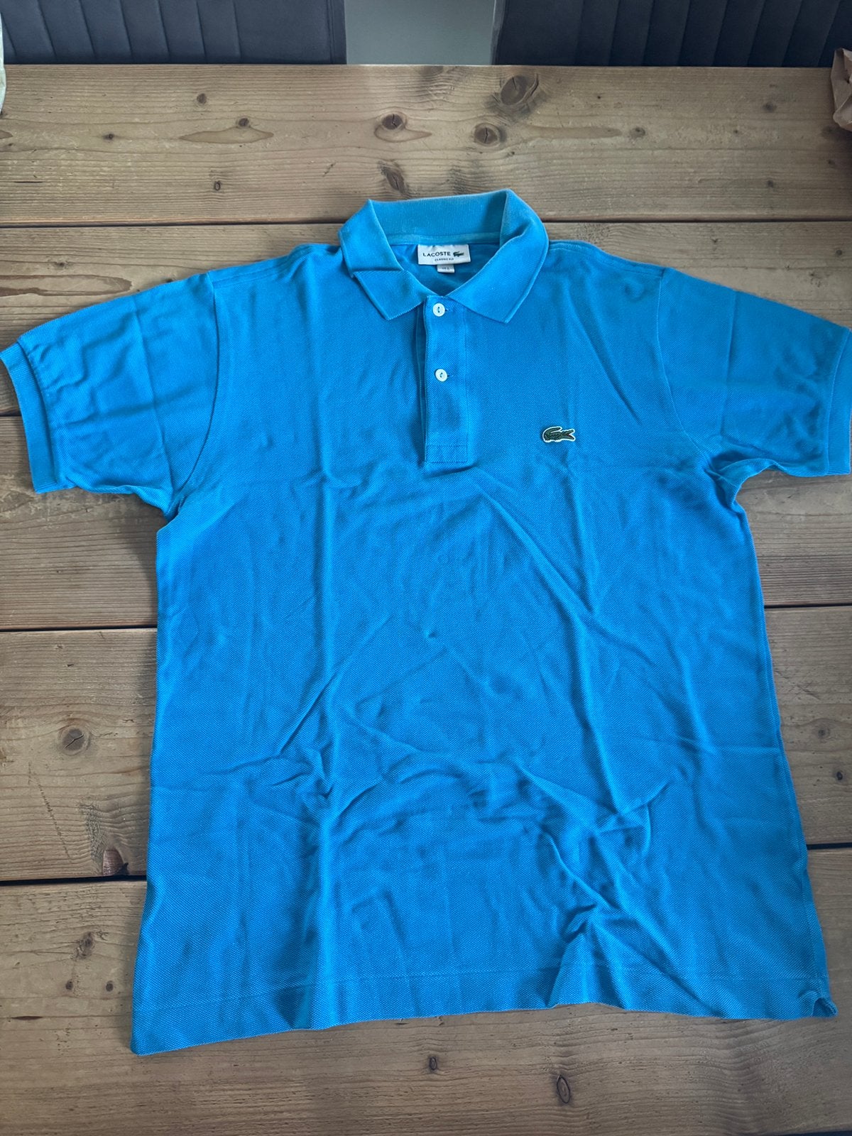 Lacoste polo kindermaat M, Kleding | Heren, Ophalen of Verzenden, Zo goed als nieuw, Overige maten, Blauw