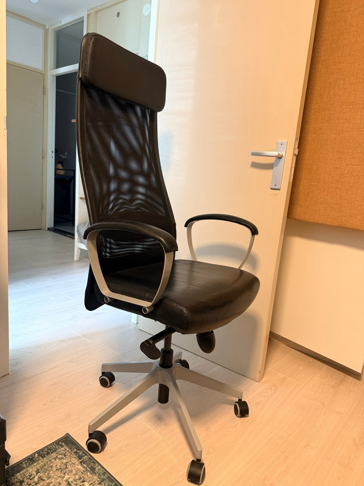 Ikea Bureaustoel - Zwart, Ergonomisch, Ophalen, Gebruikt, Ikea, Zwart