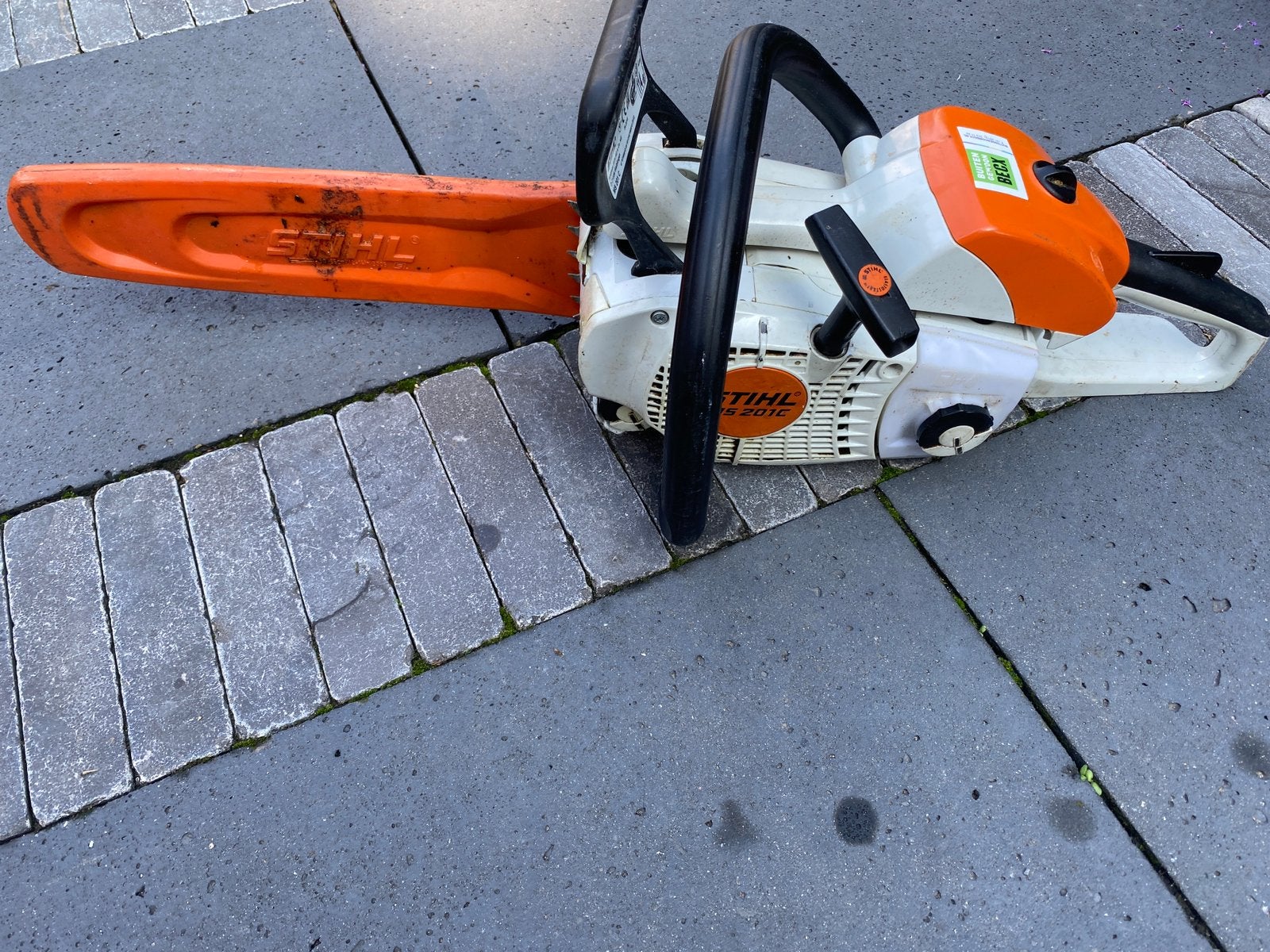 Stihl MS 210C kettingzaag motorzaag  ketting zaag motor zaag, Tuin en Terras, Ophalen, Gebruikt