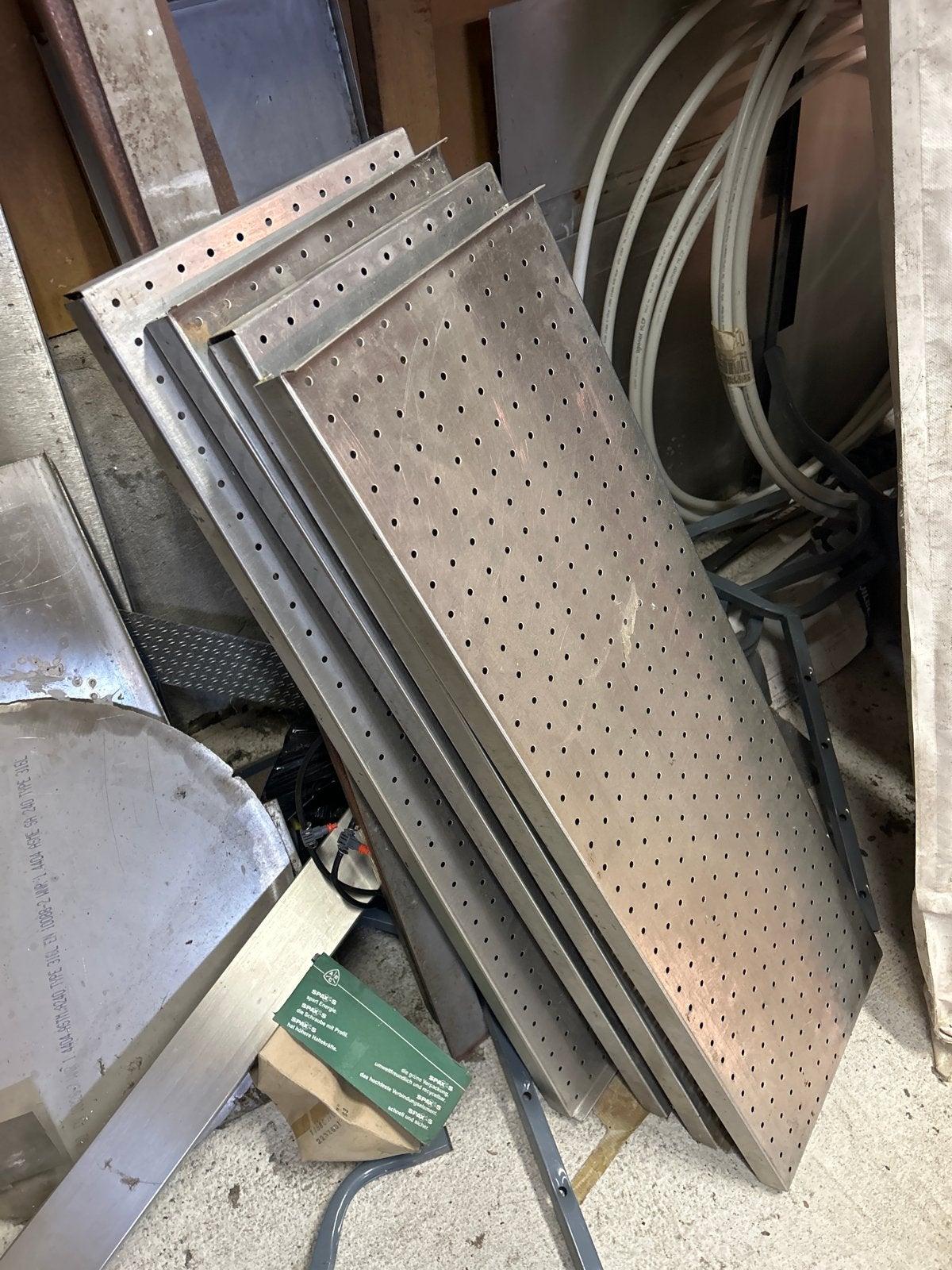 4x Geperforeerde RVS platen / lekbladen, Ophalen of Verzenden