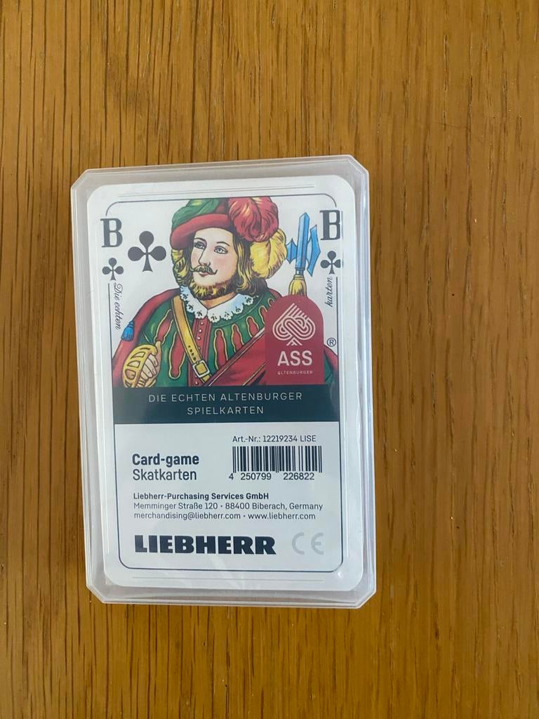 Liebherr Skat Kaartspel - Nieuw in verpakking, Ophalen of Verzenden, Nieuw