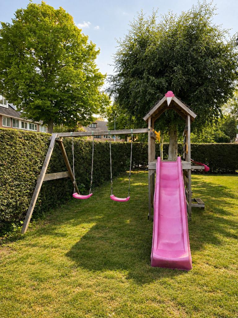 Wickey Speeltoestel met Glijbaan en Schommels, Ophalen, Gebruikt, Glijbaan