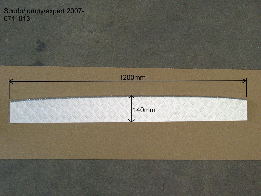 Bumperplaat aluminium Citroën Jumpy en Fiat Scudo, Ophalen of Verzenden, Nieuw
